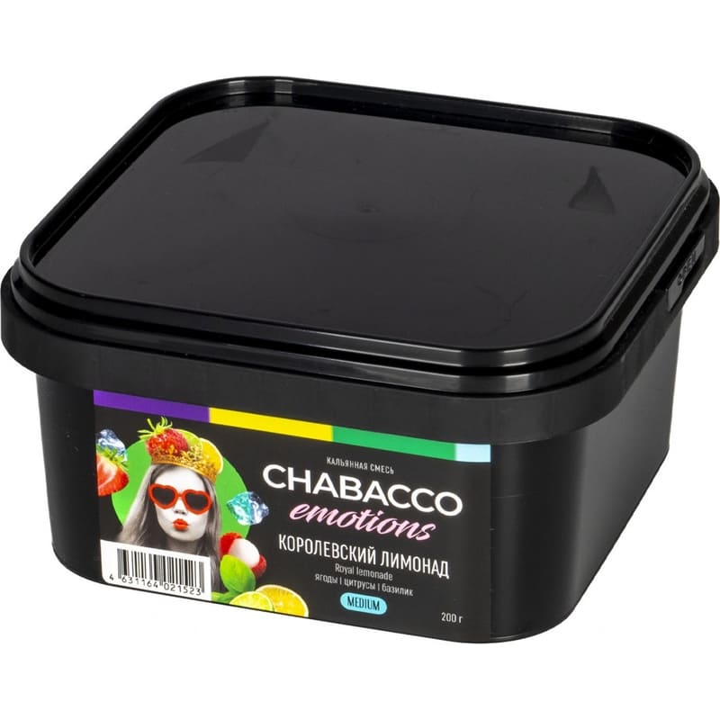 Смесь для кальяна Chabacco Emotions Medium Royal Lemonade — Королевский Лимонад 200гр