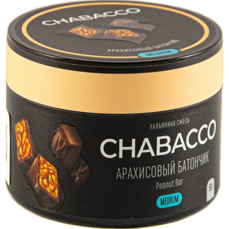 Смесь для кальяна Chabacco Medium Peanut Bar — Арахисовый Батончик 40гр