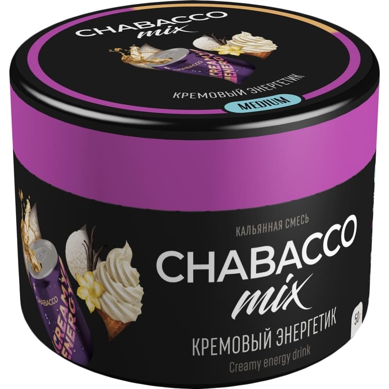Смесь для кальяна Chabacco Mix Medium Creamy Energy Drink — Кремовый Энергетик 40гр