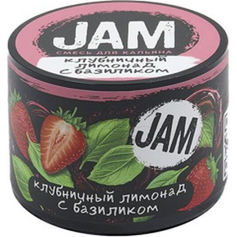 Смесь для кальяна Jam — Клубничный Лимонад с Базиликом 250гр