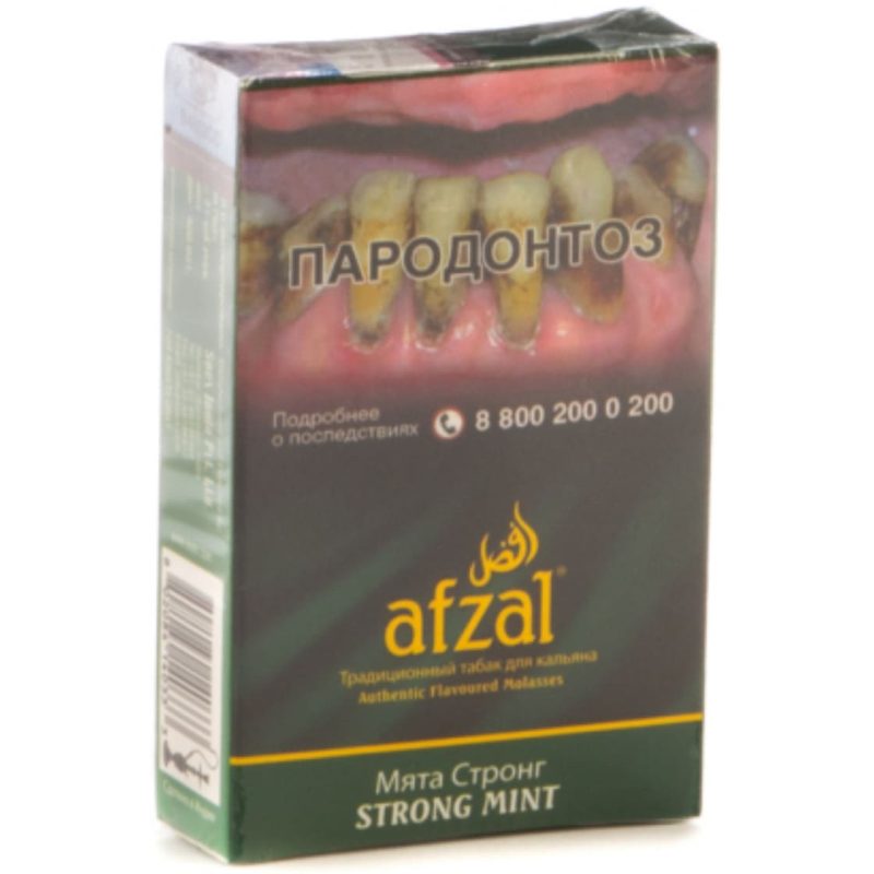 Табак для кальяна Afzal Strong Mint — Мята Стронг 40гр. (Акциз)