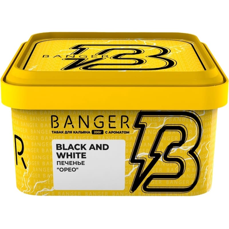 Табак для кальяна Banger Black and White — Печенье Орео 200гр.