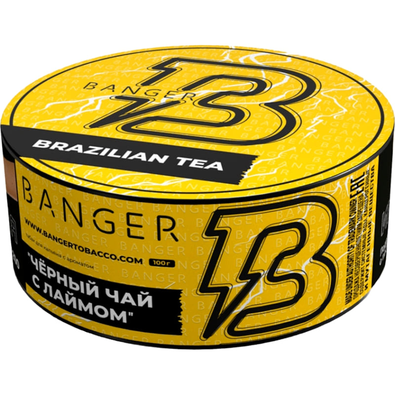 Табак для кальяна Banger Brazilian Tea — Черный Чай с Лаймом 100гр.