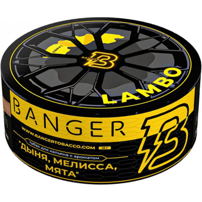 Табак для кальяна Banger Lambo — Дыня, Мелисса, Мята 100гр.
