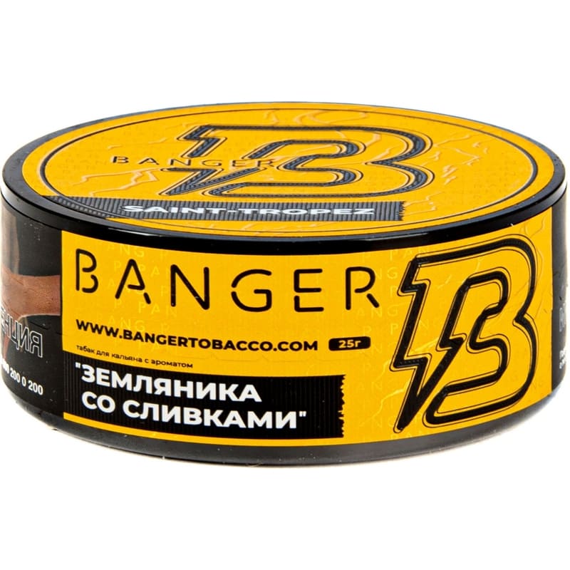 Табак для кальяна Banger Saint Tropez — Земляника со Сливками 25гр.