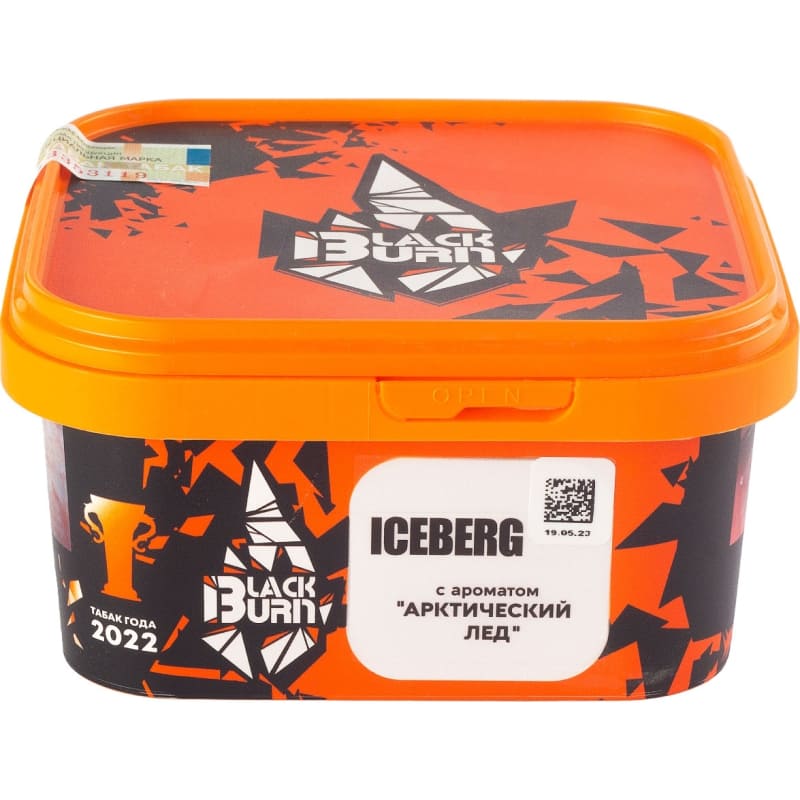 Табак для кальяна Burn Black Iceberg — Арктический Лед 200гр.