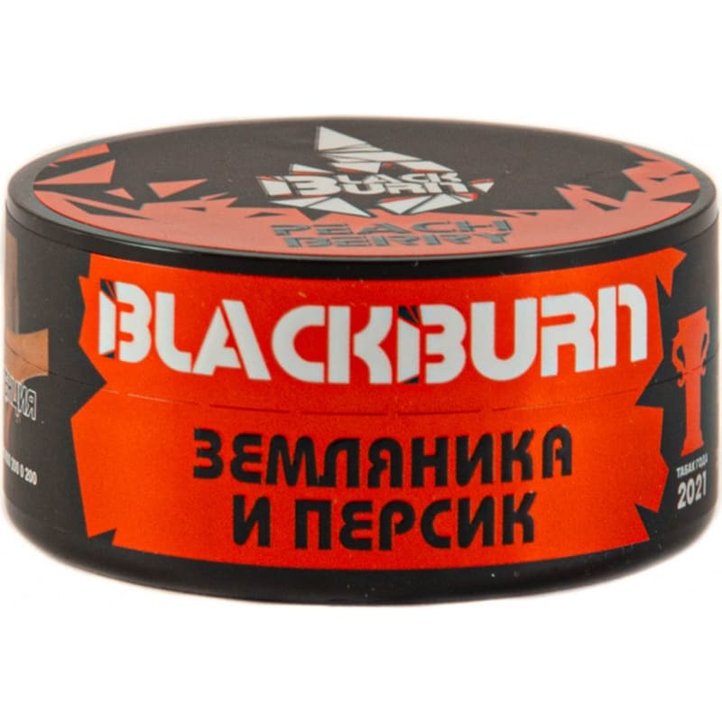 Табак для кальяна Burn Black Peachberry — Земляника и Персик 25гр.