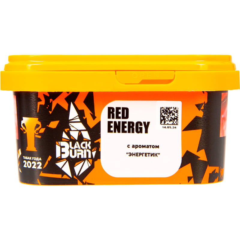 Табак для кальяна Burn Black Red Energy — Энергетик 200гр.