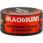 Табак для кальяна Burn Black Strawberry Coconut — Клубника, Кокос и Эвкалипт 25гр.