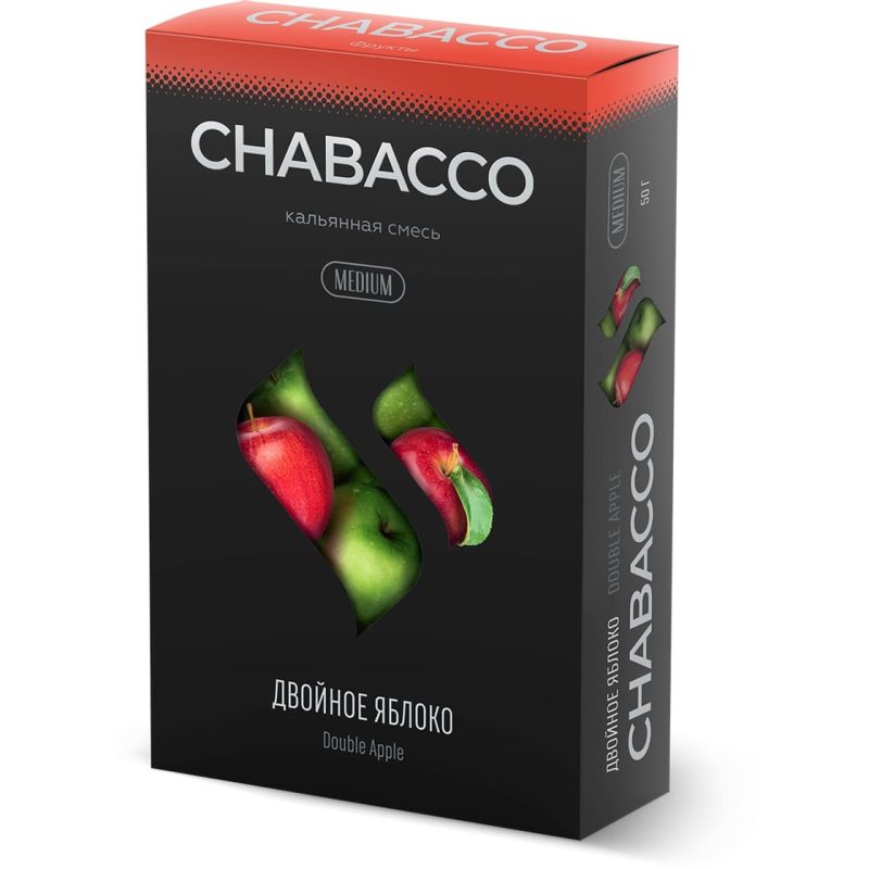 Смесь для кальяна Chabacco Medium Double Apple — Двойное Яблоко 40гр