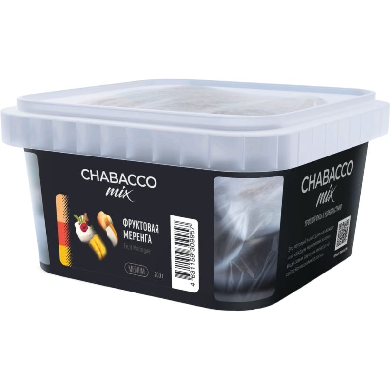 Смесь для кальяна Chabacco Mix Medium Fruit Meringue — Фруктовая Меренга 200гр