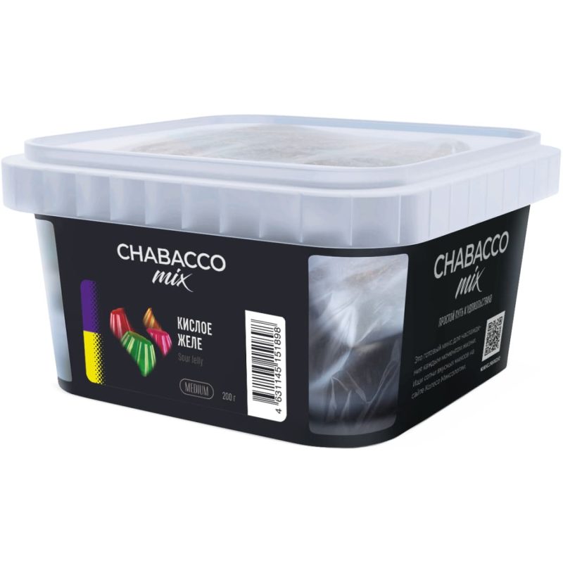 Смесь для кальяна Chabacco Mix Medium Sour Jelly — Кислое Желе 200гр