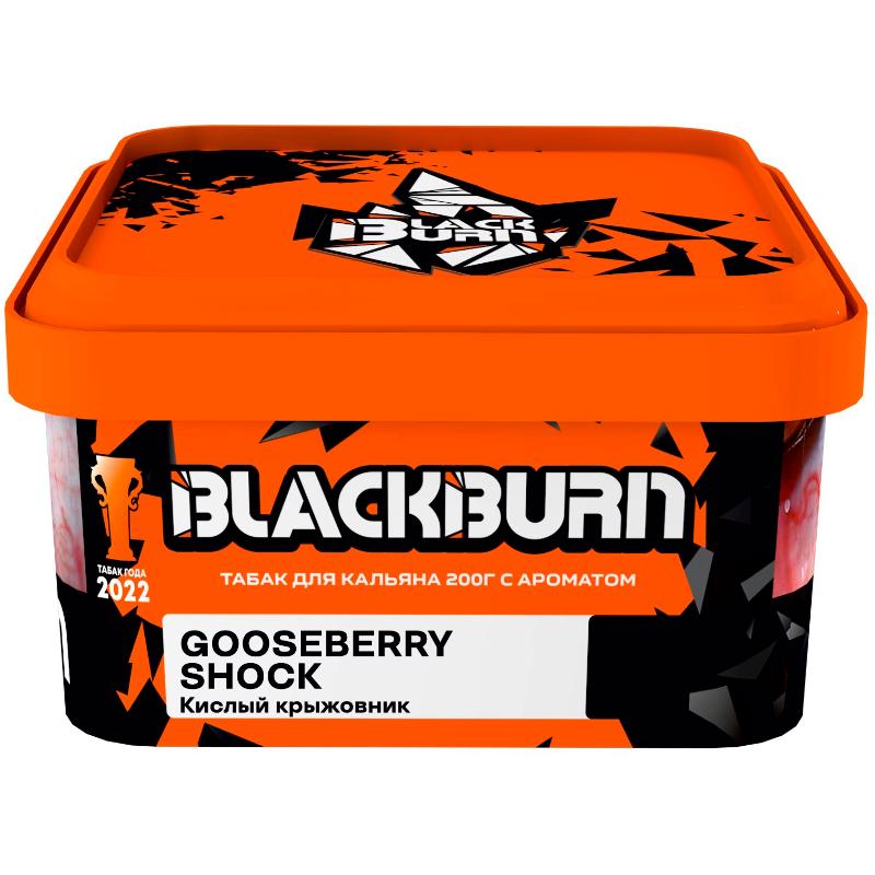 Табак для кальяна Burn Black Gooseberry Shock — Кислый Крыжовник 200гр.