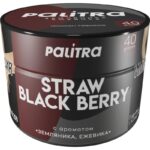 Табак для кальяна Palitra Straw Black Berry — Земляника Ежевика 40гр.