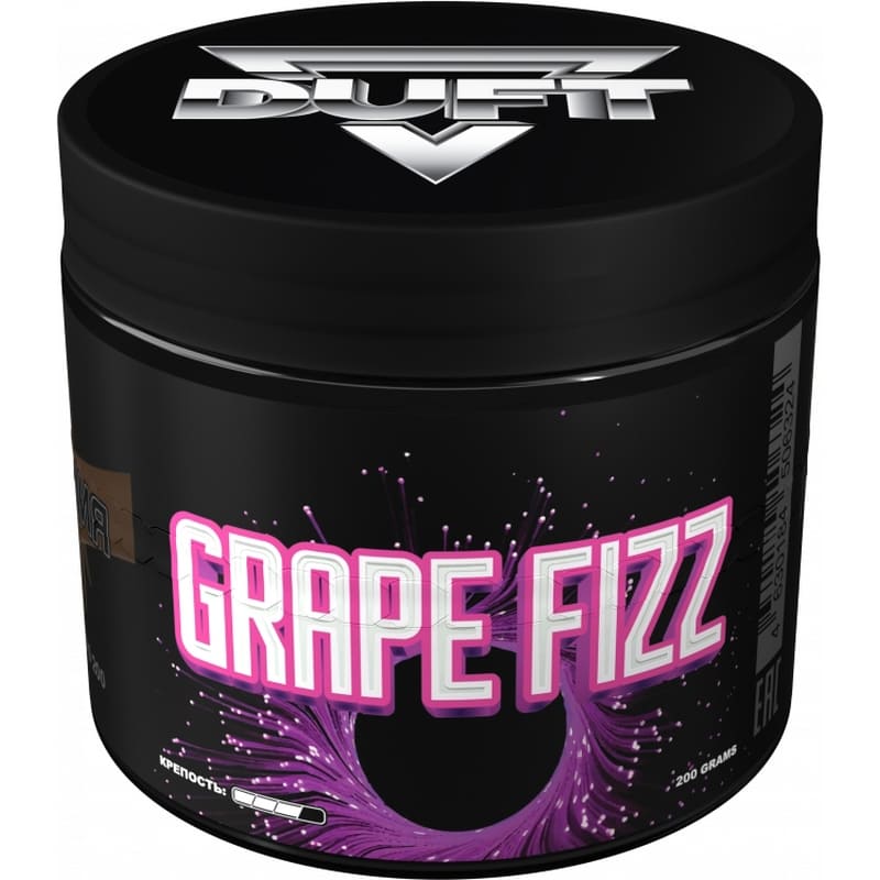 Табак для кальяна Duft Grape Fizz — Виноград 200гр.