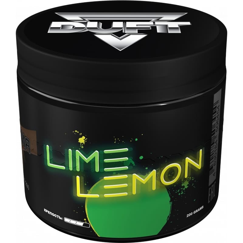 Табак для кальяна Duft Lime Lemon — Лайм с Лимоном 200гр.