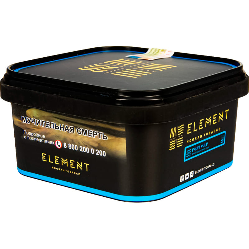 Табак для кальяна Element Вода Fruit Pulp — Фруктовое Пюре 200гр.