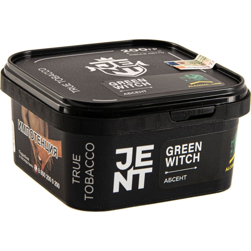 Табак для кальяна Jent Alcohol Line Green Witch — Абсент 200гр.