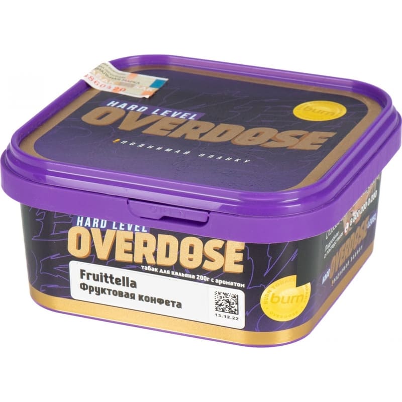 Табак для кальяна Overdose Fruttella — Фруктовая Конфета 200гр.