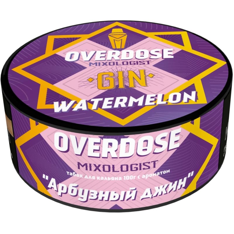 Табак для кальяна Overdose Gin Watermelon — Арбузный Джин 100гр.