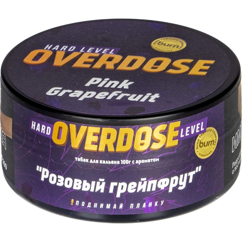 Табак для кальяна Overdose Pink Grapefruit — Розовый Грейпфрут 100гр.