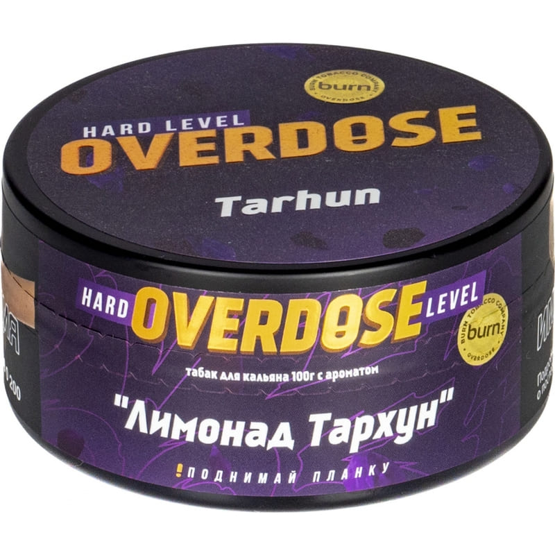 Табак для кальяна Overdose Tarhun — Лимонад Тархун 100гр.