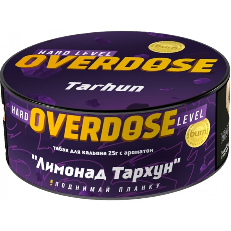 Табак для кальяна Overdose Tarhun — Лимонад Тархун 25гр.