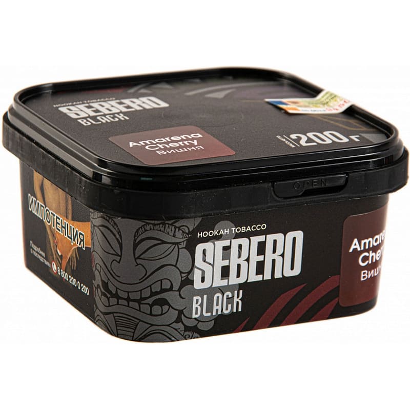 Табак для кальяна Sebero Black Amarena Cherry — Вишня 200гр.