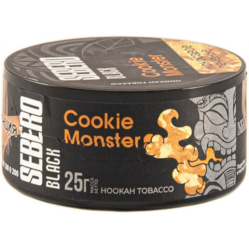 Табак для кальяна Sebero Black Cookie Monster — Кокосовое Печенье 25гр.