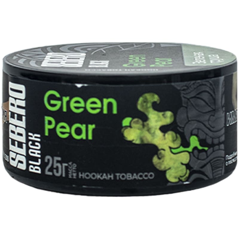 Табак для кальяна Sebero Black Green Pear — Зеленая Груша 25гр.