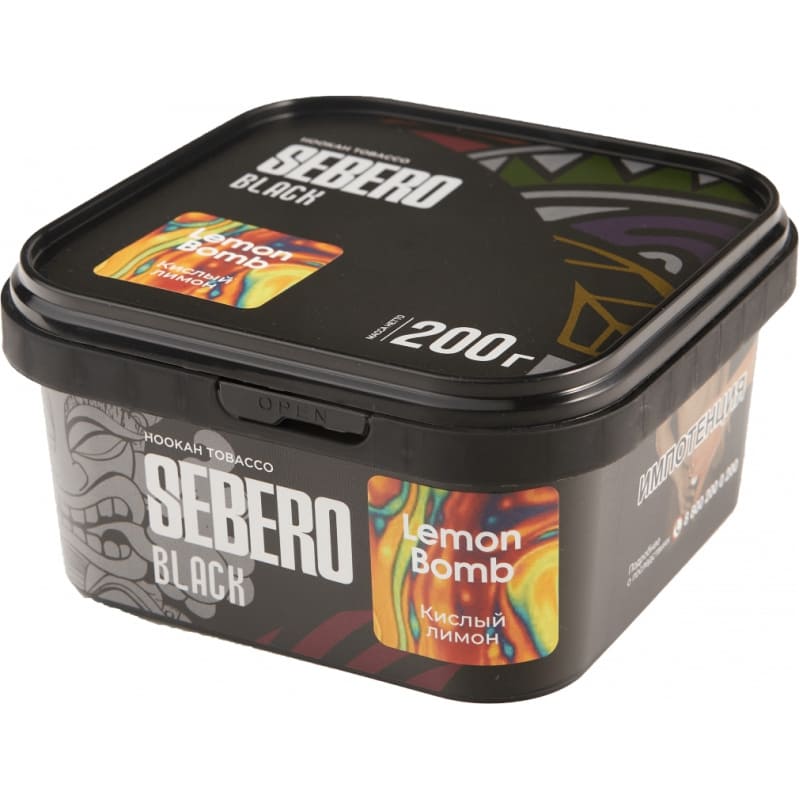 Табак для кальяна Sebero Black Lemon Bomb — Кислый Лимон 200гр.