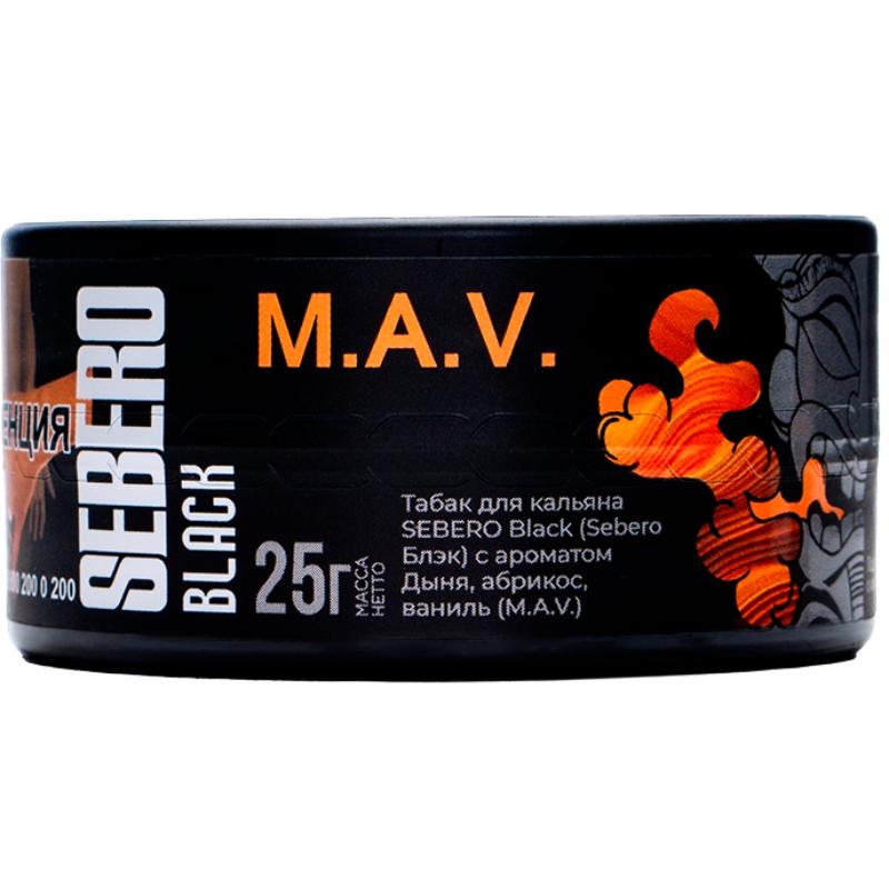Табак для кальяна Sebero Black M.A.V. — Дыня Абрикос Ваниль 25гр.