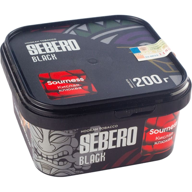 Табак для кальяна Sebero Black Sourness — Кислая Клюква 200гр.