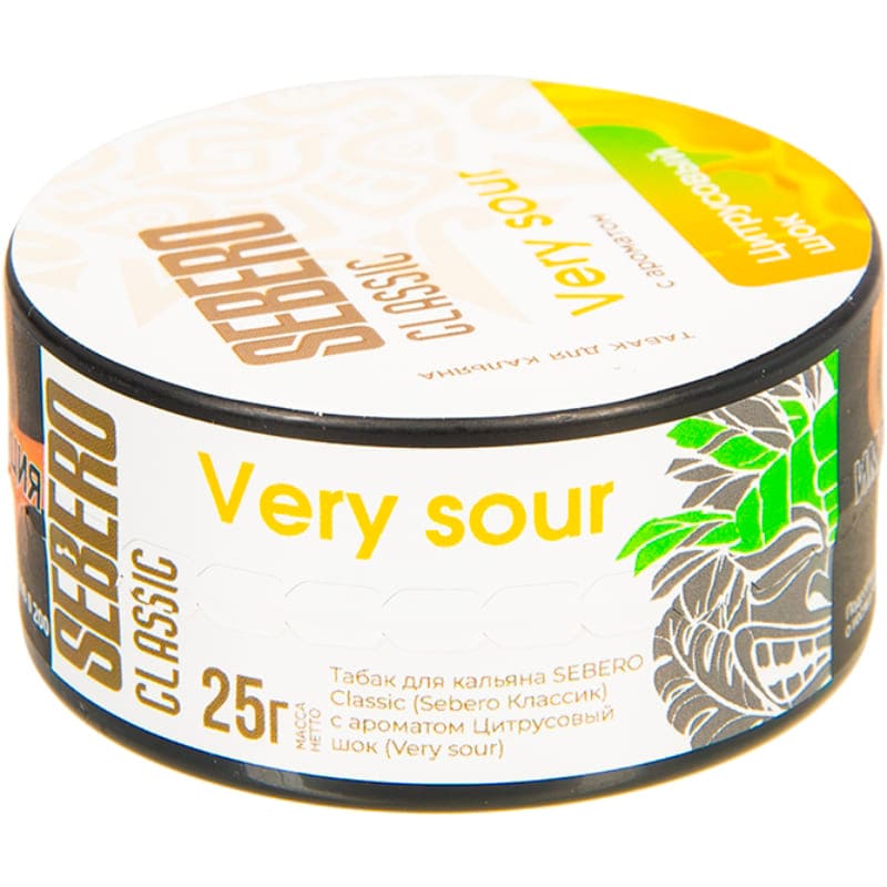 Табак для кальяна Sebero Classic Very Sour — Цитрусовый Шок 25гр.