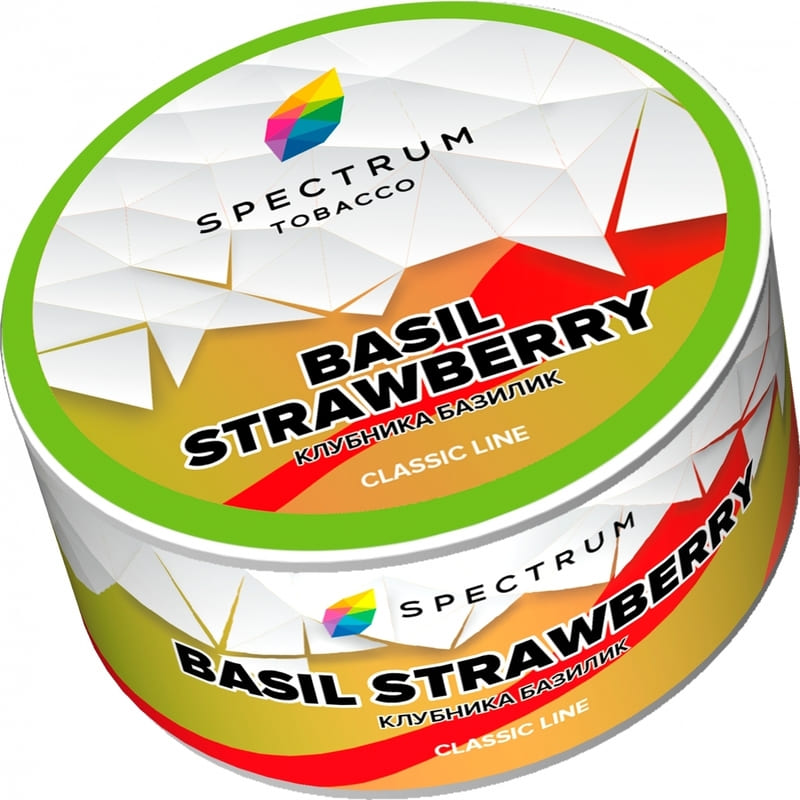 Табак для кальяна Spectrum Classic Line Basil Strawberry — Клубника Базилик 25гр.