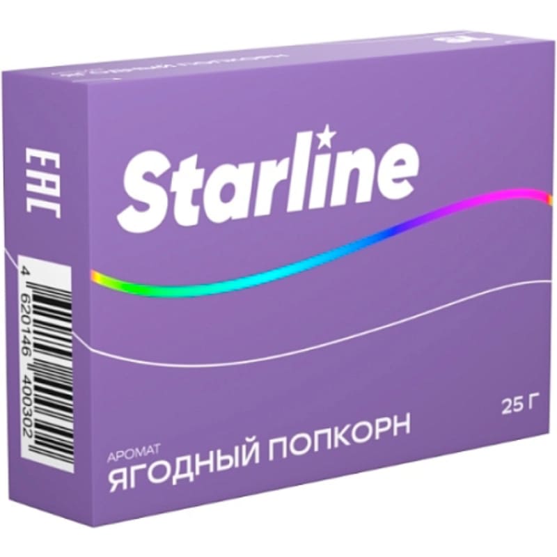 Табак для кальяна StarLine — Ягодный Попкорн 25гр.