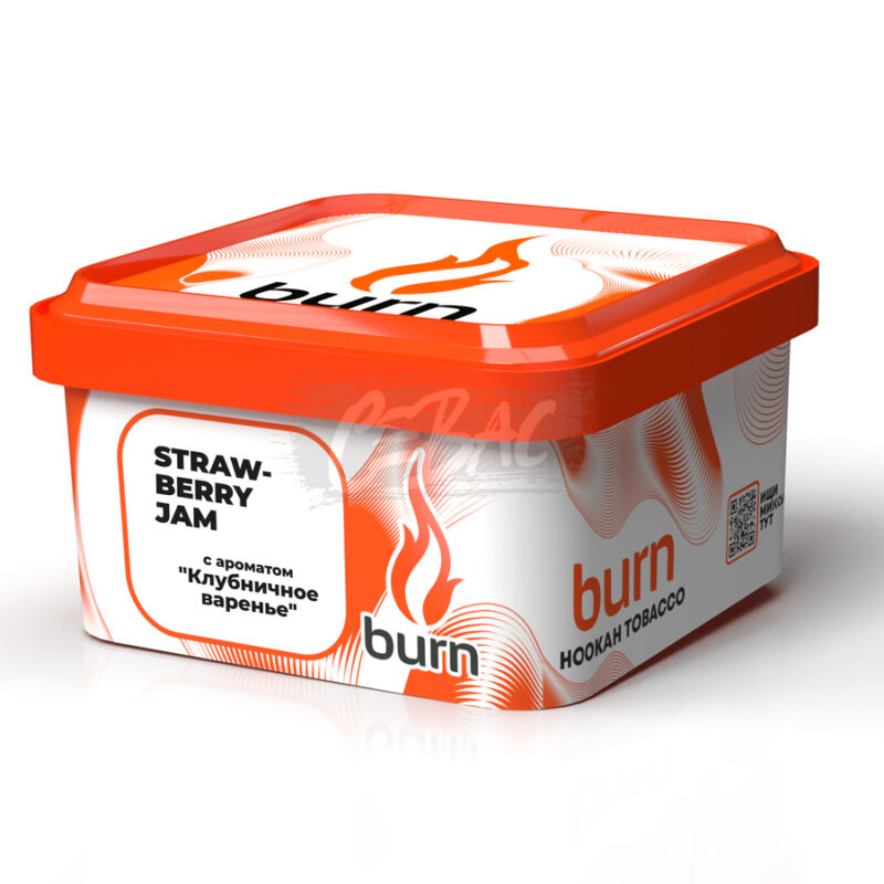 Табак для кальяна Burn Strawberry Jam Клубничное варенье 200гр