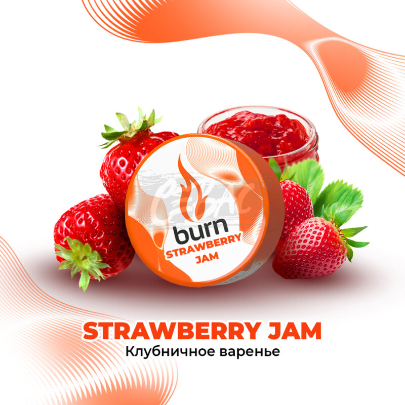 Табак для кальяна Burn Strawberry Jam Клубничное варенье 25гр
