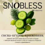 Смесь для кальяна SNOBLESS Vibes Line Gooseberry Cucumber Pine Крыжовник Огурец Сосна 100гр